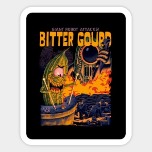 Bitter Gourd Attacks Sticker